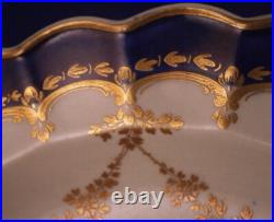 Antique 18thC Worcester Porcelain Bird Scene Plate Porzellan Teller Scenic