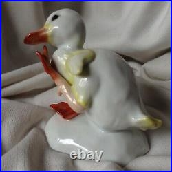 Antique 1939 Rosenthal Signed Silva Duck Bird German Porcelain Figure Old Nature