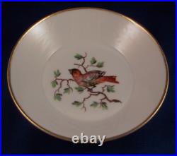 Antique 19thC Amstel Porcelain Bird Scene Cup & Saucer Porzellan Tasse Dutch