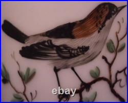 Antique 19thC Amstel Porcelain Bird Scene Cup & Saucer Porzellan Tasse Dutch