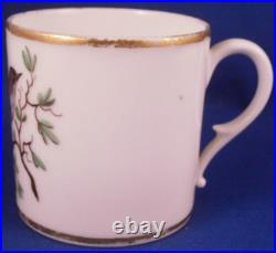 Antique 19thC Amstel Porcelain Bird Scene Cup & Saucer Porzellan Tasse Dutch