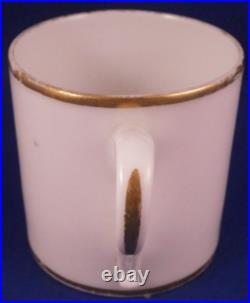 Antique 19thC Amstel Porcelain Bird Scene Cup & Saucer Porzellan Tasse Dutch