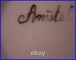 Antique 19thC Amstel Porcelain Bird Scene Cup & Saucer Porzellan Tasse Dutch