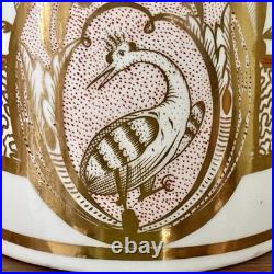 Antique 19th Century Miles Mason English Porcelain Bird Pattern Coffee Can