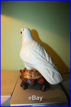 Antique 19th century Chinese Export Porcelain Bird Figure