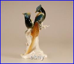 Antique Art deco porcelain figurine Karl Ens Volkstedt Paradise birds Volkstedt
