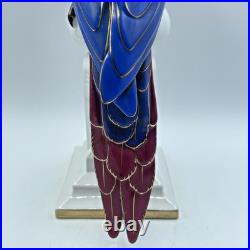 Antique Behscherzer Bavaria Porcelain 12 Figurine Of A Parrot, Outstanding