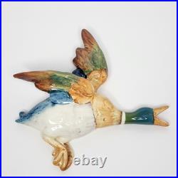 Antique Beswick Porcelain Wall Plaque Hanging Mallard Flying Duck #596/2