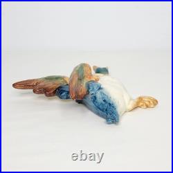 Antique Beswick Porcelain Wall Plaque Hanging Mallard Flying Duck #596/2