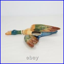 Antique Beswick Porcelain Wall Plaque Hanging Mallard Flying Duck #596/2