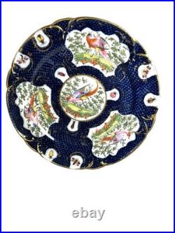 Antique Chelsea Porcelain Cabinet Plate with Exotic Birds and Insects