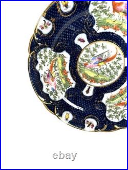 Antique Chelsea Porcelain Cabinet Plate with Exotic Birds and Insects