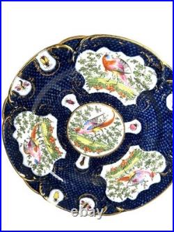 Antique Chelsea Porcelain Cabinet Plate with Exotic Birds and Insects