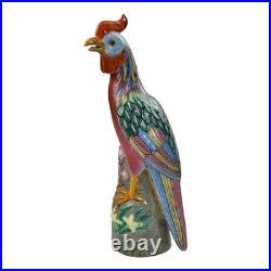 Antique Chinese China Famille Rose Colorful Handmade Porcelain Bird 10
