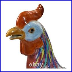 Antique Chinese China Famille Rose Colorful Handmade Porcelain Bird 10