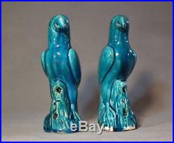 Antique Chinese Export Porcelai Qing Dynasty Porcelain Parrots 18th-19th Century