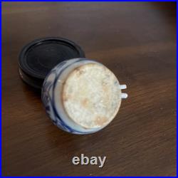 Antique Chinese Ming Blue And White Porcelain Bird Feeder