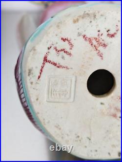 Antique Chinese Polychrome Porcelain Ho Ho Bird Beautiful