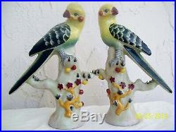 Antique Chinese Porcelain Birds Statues Dynasty Marked