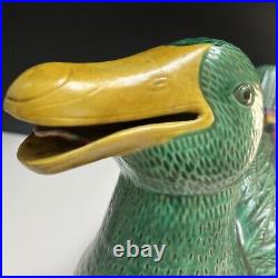 Antique Chinese Porcelain Duck/Signed