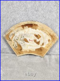 Antique Chinese Porcelain Plaque Hand Painted Famille Rose Bird Tree Tile 10.5