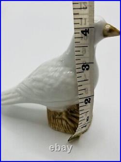 Antique Chinese Qing Style Export White Dove Porcelain Figurine Peace 4x5