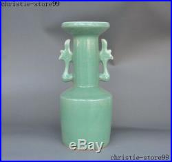 Antique Chinese Ru kiln porcelain bird head statue Zun Cup Bottle Pot Vase Jar