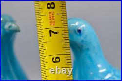 Antique, Chinese, pair birds, figurines, 7 x 6 inches