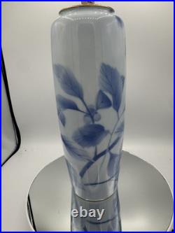 Antique Fukagawa Seiji Blue Bird Porcelain Vase 11.25 JAPANESE