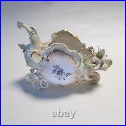 Antique German Volkstedt Porcelain Figurine Chariot/Carriage with Birds