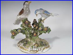 Antique German birds porcelain statue # 11244