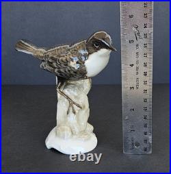 Antique Hutschenreuther Bird Figurine Karl Werner German Porcelain Wagtail 1920s