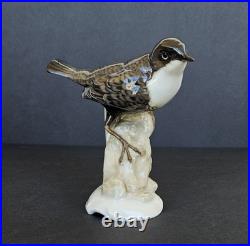 Antique Hutschenreuther Bird Figurine Karl Werner German Porcelain Wagtail 1920s