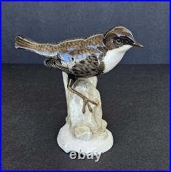Antique Hutschenreuther Bird Figurine Karl Werner German Porcelain Wagtail 1920s