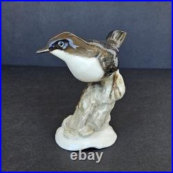 Antique Hutschenreuther Bird Figurine Karl Werner German Porcelain Wagtail 1920s