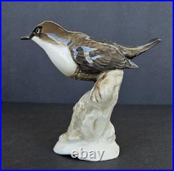 Antique Hutschenreuther Bird Figurine Karl Werner German Porcelain Wagtail 1920s
