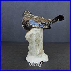 Antique Hutschenreuther Bird Figurine Karl Werner German Porcelain Wagtail 1920s