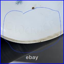 Antique Hutschenreuther Bird Figurine Karl Werner German Porcelain Wagtail 1920s