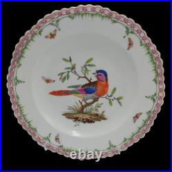 Antique KPM Berlin Porcelain Bird German Hand Painted Gilt Plate 1800 STUNNING