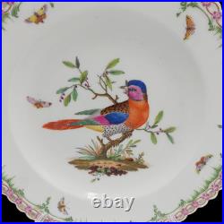 Antique KPM Berlin Porcelain Bird German Hand Painted Gilt Plate 1800 STUNNING