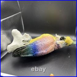 Antique Karl Ens Cockatoo Parrot Bird Figurine Porcelain Ceramic Large 12 High