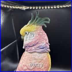 Antique Karl Ens Cockatoo Parrot Bird Figurine Porcelain Ceramic Large 12 High