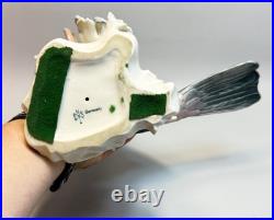Antique Karl Ens Porcelain Figurine Colourful Toucan Bird On Branches large 11'