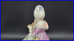 Antique Meissen Porcelain Figure Lady withBird Cage, Germany