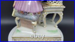 Antique Meissen Porcelain Figure Lady withBird Cage, Germany