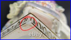 Antique Meissen Porcelain Figure Lady withBird Cage, Germany
