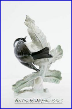 Antique Original Porcelain Figurine Statue Rosenthal German Bird on Pine Branch