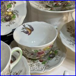 Antique Plate And Tea Cup Set, 8 Plates 6 Cups, Royal Doultan, made In England