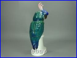 Antique Porcelain Green Parrot Cockatoo Figurine Karl Ens Germany Art Sculpture