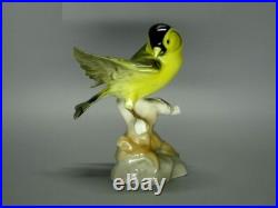 Antique Porcelain Oatmeal Bird Figurine Hutschenreuther Germany Art Sculpture